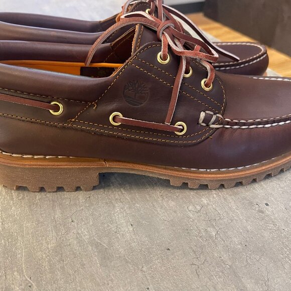 TIMBERLAND MEN\'S AUTHENTIC BOAT SHOE BROWN 30003-214 ALL SIZES main image 4